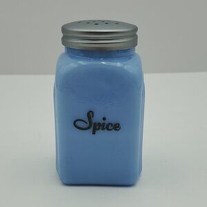Delphite Blue Glass Spice Shaker Arch Design Spice Shaker with Lid